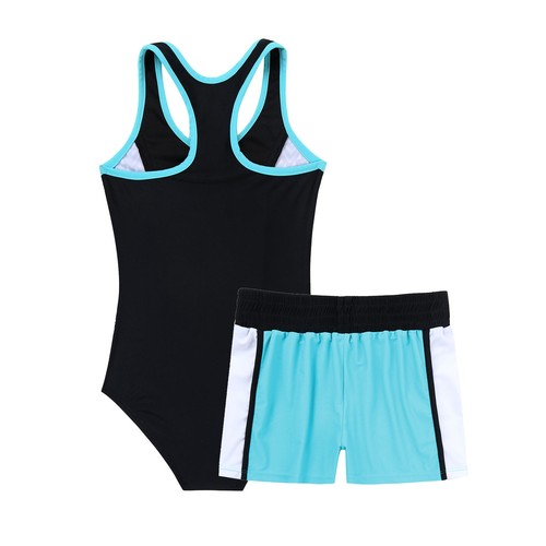 Kids Girls Swimwear Sports Outfits Beachwear Holiday Swimsuit Bathing Suit Sets - Picture 41 of 69