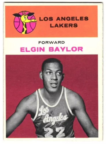 1961-62 Fleer Basketball #3 Elgin Baylor RC HOF - Ex/NM Trimmed