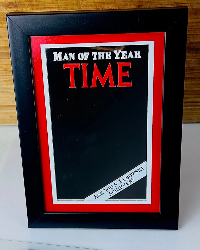Man of the Year Time magazine Mirror: Handmade Replica (4″x6″) - Image 2 of 3