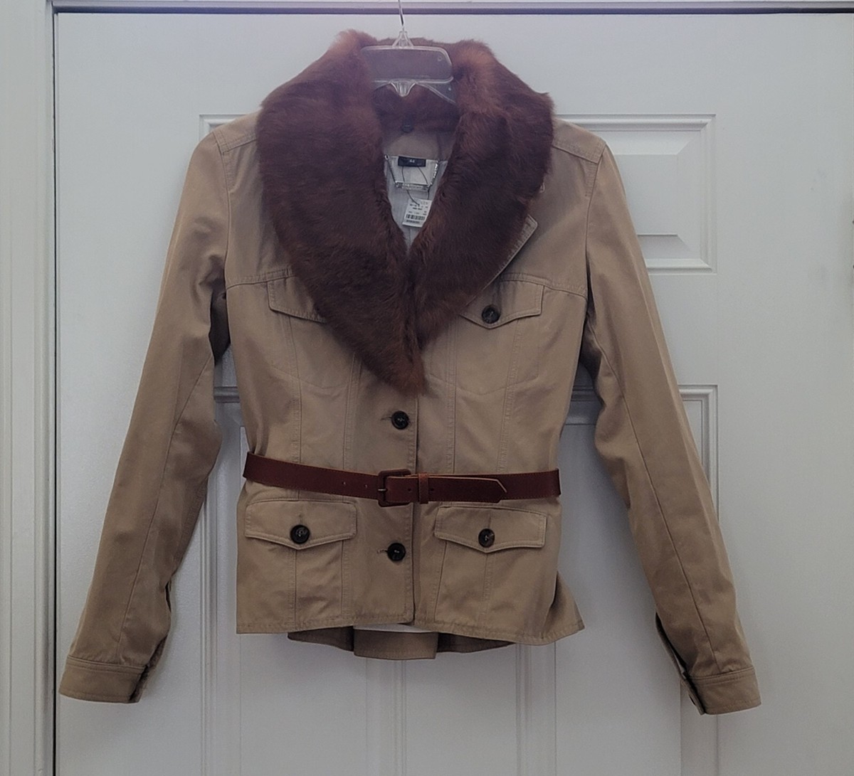 レディース 05AW ALEXANDER McQUEEN 本人期 ラビットファージャケット