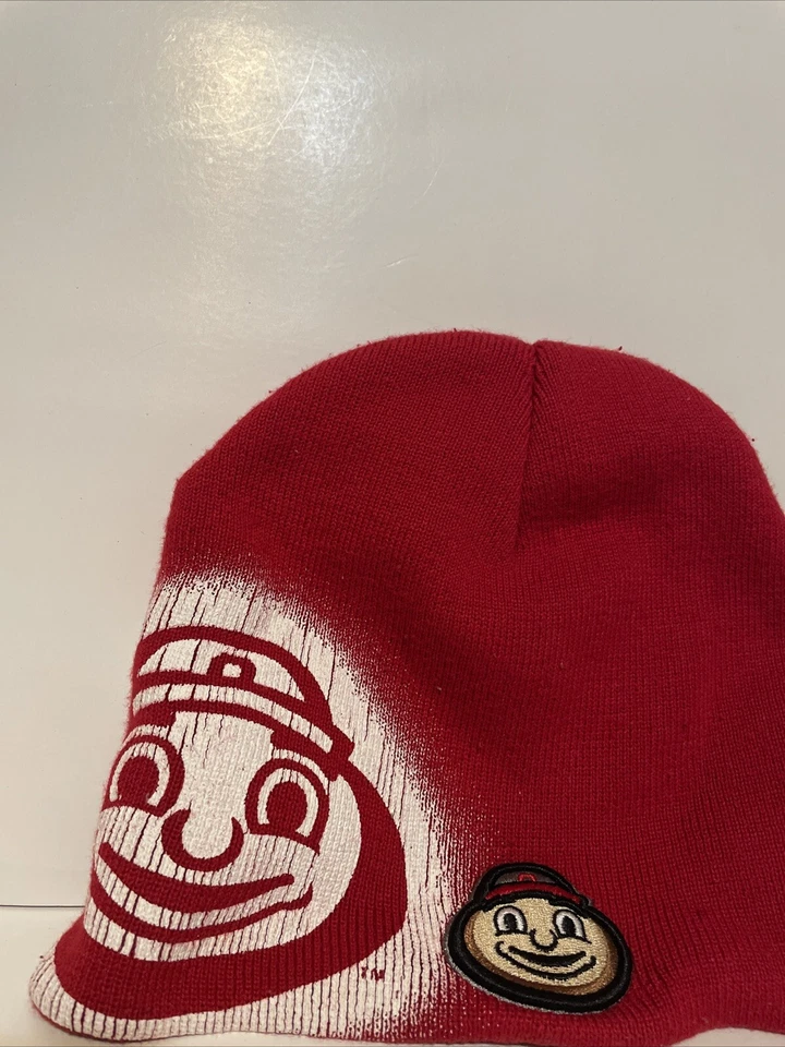 Vintage Top Of The World Ohio State Red Beanie Hat - Image 2 of 4