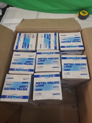 Satco S4844 MH400/C/U/ED28/E39-400W-33900L-METAL HALIDE LAMP-LOT OF 8
