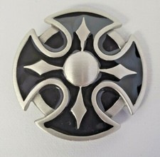 Black and Silver Belt Buckle