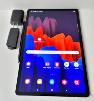 Samsung Galaxy Tab S7+ Plus 512GB, Wi-Fi, 12.4 in Mystic Black with S-Pen GREAT!