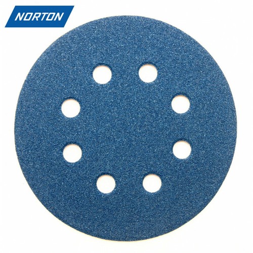 125mm 5" Sanding Discs Zirconia NORTON Sandpaper Hook & Loop fit Bosch