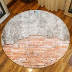 3D Brick Design N15857 Game Rug Mat Round Elegant Photo Carpet Mat Romy