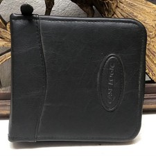 Vintage Case Logic Leather CD Case Holds 32 CDs/DVDs