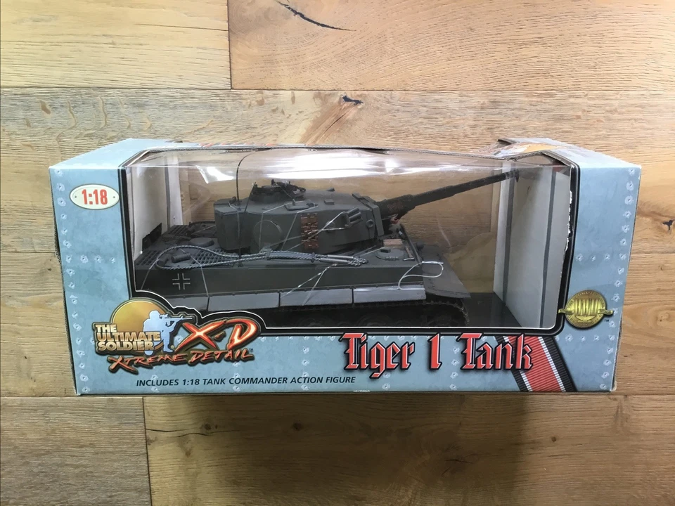 Tanque pesado y comandante Ultimate Soldier 10131 Panzer alemán gris Tiger I 1/18 Foto 4 de 4