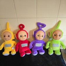 Teletubbies Complete Set Of 4 Talking Soft Toy Plush Figures Bundle (see Desc)