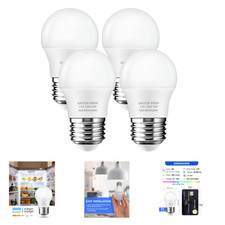 LED Refrigerator Light Bulb 4 Pack G45 A15 5W E26 Base 40W Equivalent Daylight