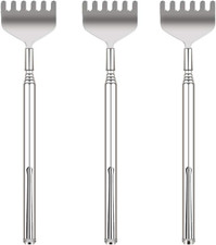 Extendable Back Scratcher for Men 3 Pack Portable Telescopic Metal Back Scratche