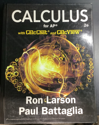Calculus for AP Book 2nd Edi Ron Larson Paul Battaglia NEW Calc Chat Calc View