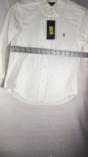 🐎NWT Polo Ralph Lauren Boys Cotton Oxford Shirt White Size 6 Button Up Classic - Picture 6 of 9
