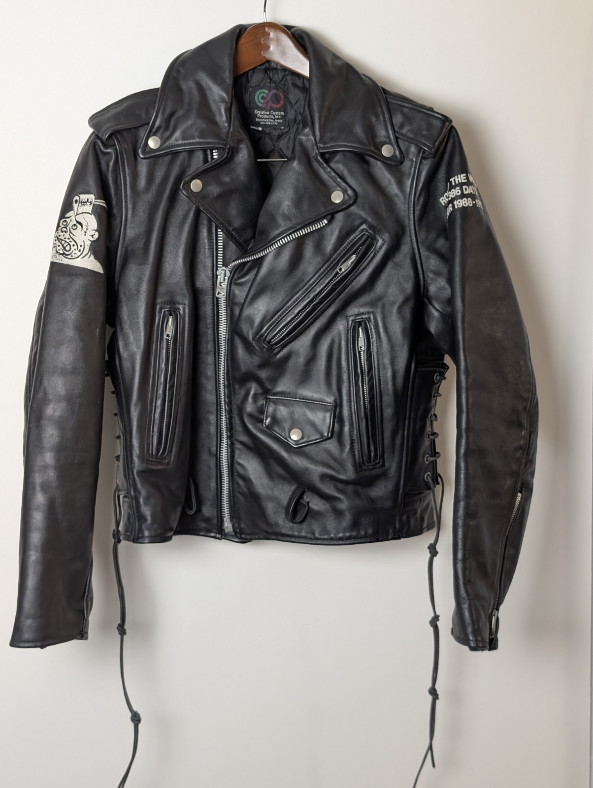 Rare BulletBoys 1988–89 Tour Leather Jacket Creative Custom Products S