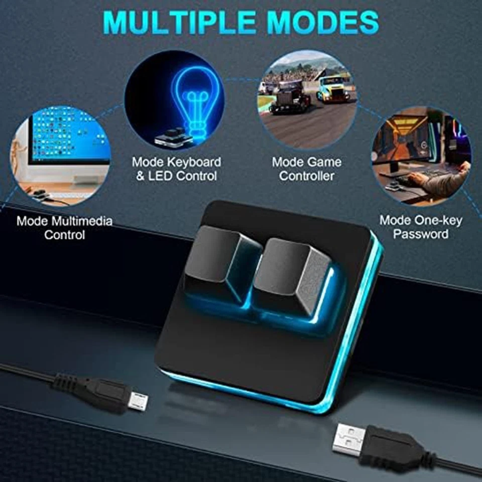 RGB Mini Mechanical Keypad for Gaming Customizable Macros USB Interface - Image 4 of 4