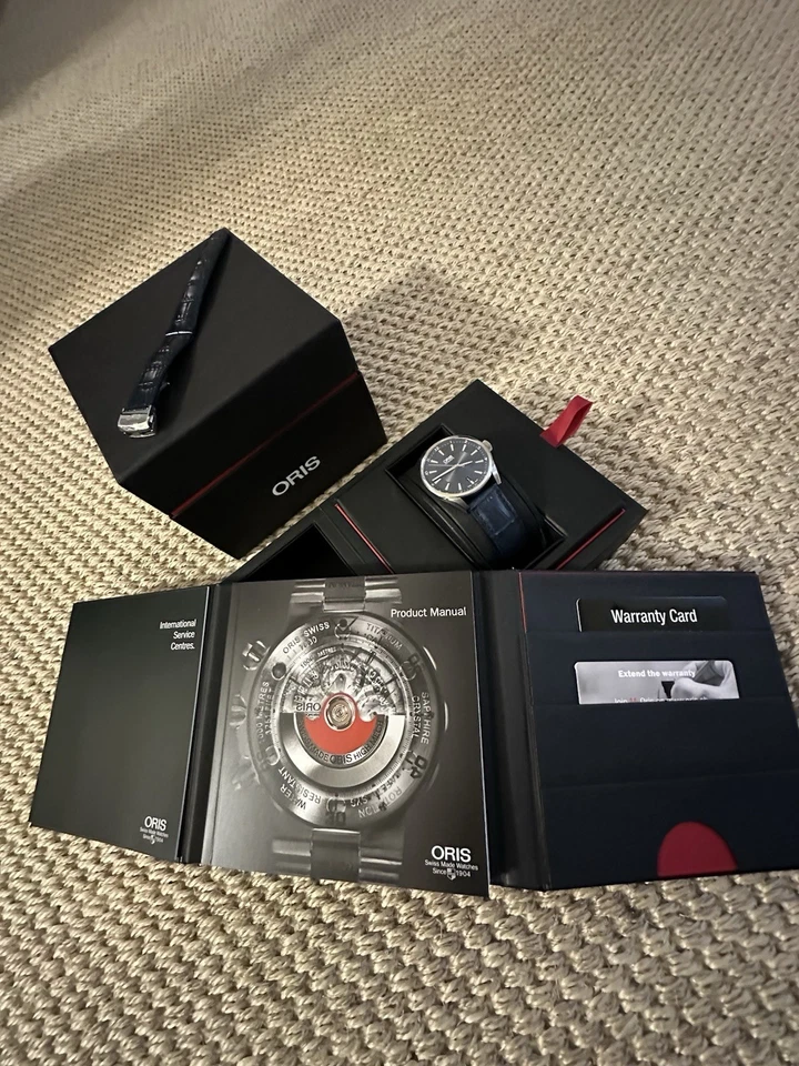 Reloj Pulsera ORIS Artix Fecha 42mm Automático Esfera Azul Acero Inoxidable - Como Nuevo Foto 2 de 4