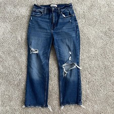 Abercrombie  Fitch Curve Love Ankle Straight Ultra High rise Jeans Size 28/6S