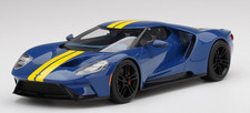 TOP SPEED,FORD GT Sunoco blue with yellow stripes, 1/18, TS0305