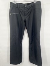 OBERMEYER Women's Black Ski / Snowboard Winter Pants Size 14 Adjustable waist