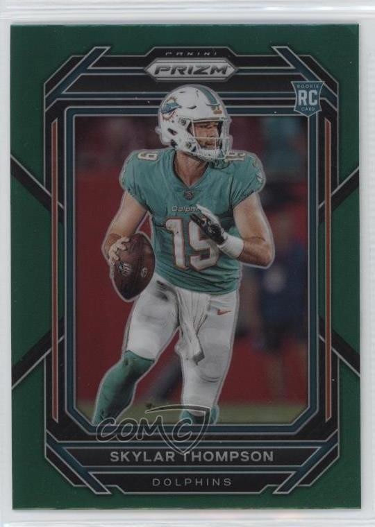 2022 Panini Prizm Rookies Green Prizm Skylar Thompson #354 Rookie RC 0we5