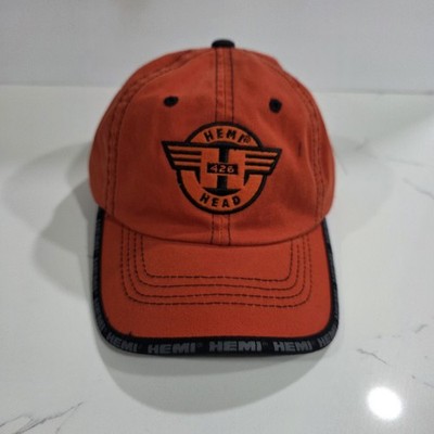 Dodge Hemi Adjustable Hat Black Orange Dodge Branded
