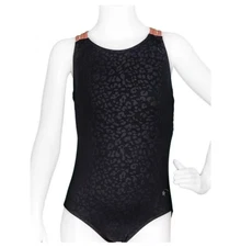 Destira Gymnastics Leotard Adult S (Black Jaguar)