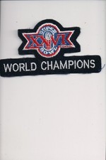 Super Bowl XXVI World Champions patch