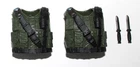 PURGE 51 Steel Corps Male Vest Knife Lot GIJOE CLASSIFIED SERIES 6" Scale 1/12