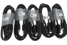 Lot of 5 Dell DisplayPort Cables – 1.8m DP Male to Male – 5K1FN13501 -NEW!