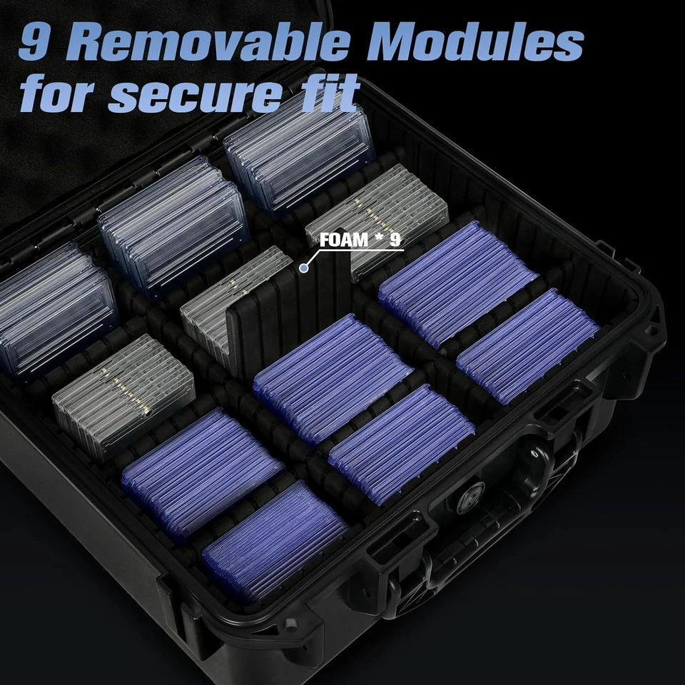 Graded Card Case Storage Box: Trading Card Storage Box with 9 Dividers for PSA B - Image 3 of 4