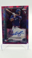 WILL WAGNER 2025 Topps Chrome Update Series RED LAVA AUTO RC 204/299⚾️⚾️⚾️⚾️⚾️⚾️