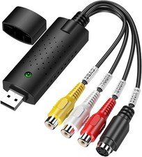 Jsdoin Convertitore Da VHS A Digital, Scheda Di Acquisizione Video Hi8 VHS A DVD