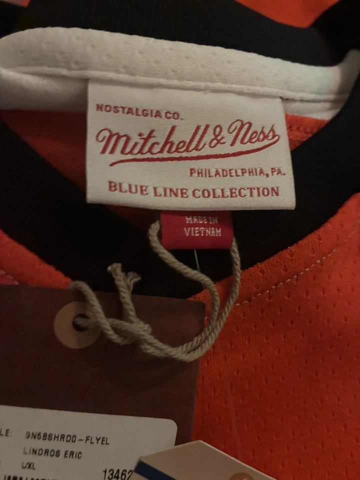 Camiseta Mitchell Ness Lindros 96 97 Juvenil Grande/XL Talla 14-20 Nueva Con Etiquetas Foto 3 de 4