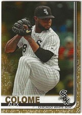 2019 Topps Update ALEX COLOME Insert GOLD Parallel #/2019 Card WHITE SOX