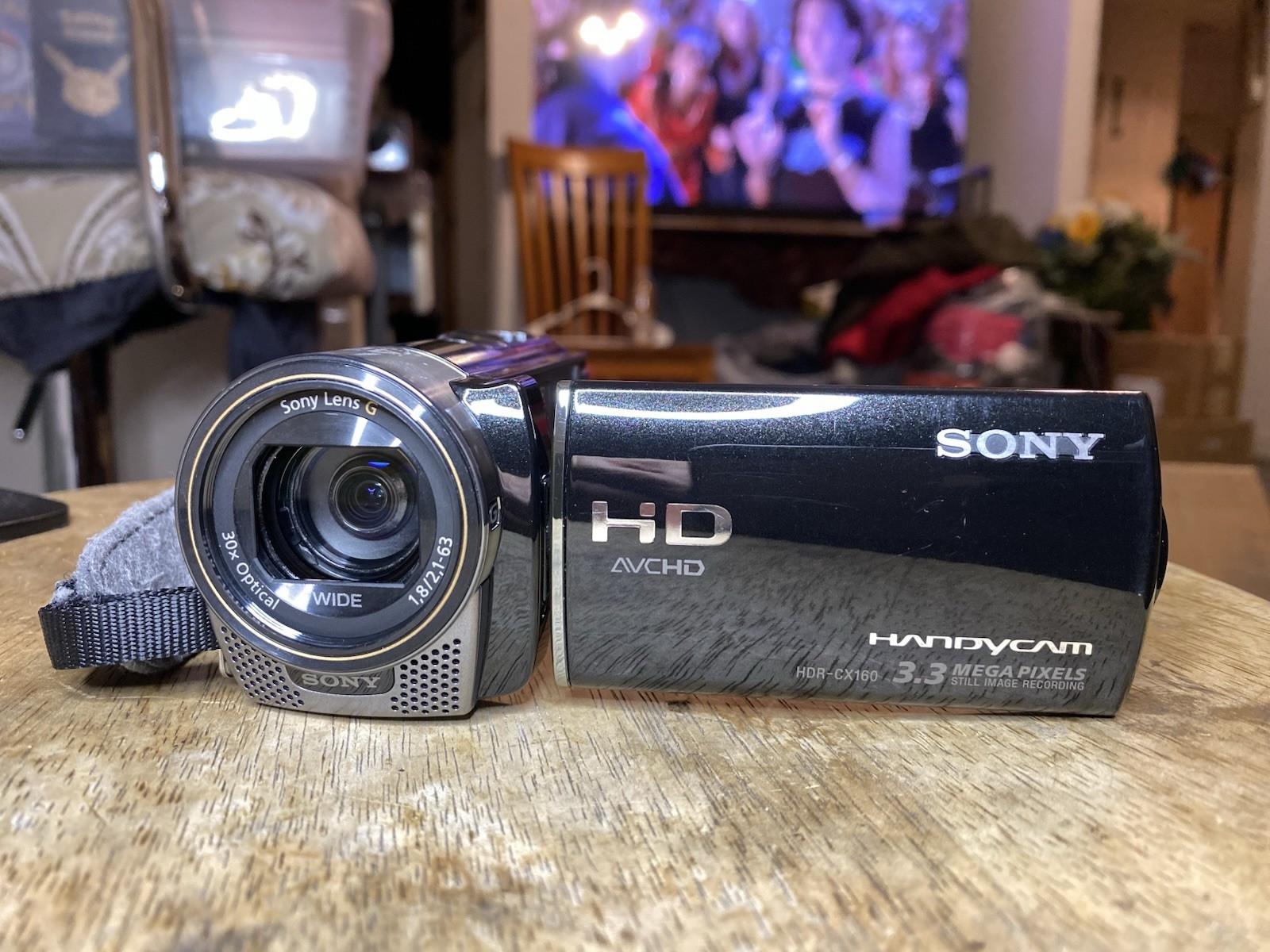 Sony HDR-CX160 HD Camcorder 16GB Tested Working No Charger-image