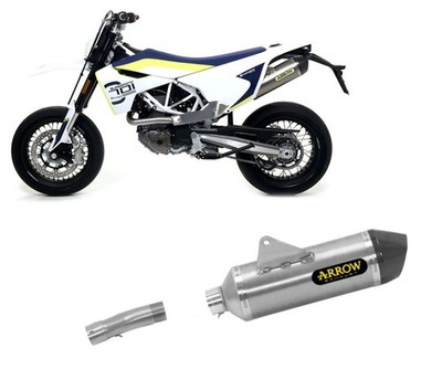 Exhaust Muffler Arrow RaceTech Titan+link HUSQVARNA 701 Enduro/SM 2017 2020