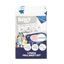 Bluey  Bingo FULL Size Bed Kids' 4pc Microfiber Sheet Set NEW