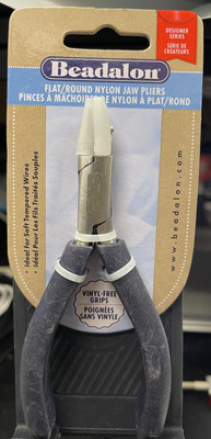 Beadalon Designer Series Flat Round Nylon Jaw Pliers 200B-095