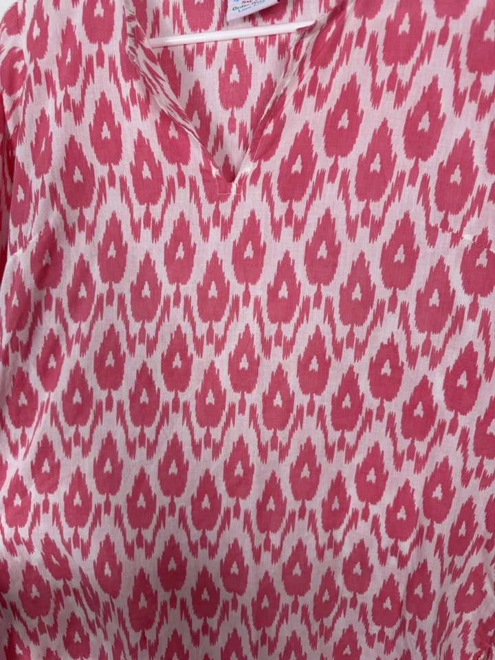 Туника Gretchen Scott блузка пляж прикрыть прибрежный богемное SZ S розовый - Изображение 3 из 4