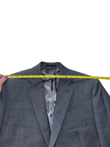 Lauren Ralph Lauren Mens 40R UltraFlex Lattimore Classic Fit Suit Jacket Gray - Afbeelding 12 van 18