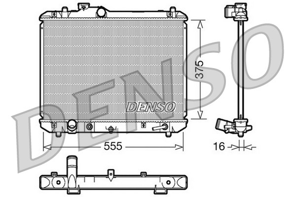Radiator DRM47007 Denso 1770063J10 Genuine Top Quality Guaranteed New