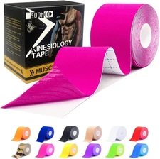 SOON GO Kinesiology Tape Pro 1/2/5 Rolls, 2 Inch High Elasticity Sports Tape The