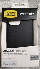 NEW OtterBox Apple iPhone 16 Pro Max Ultra Slim Symmetry Series Case -BLACK OEM