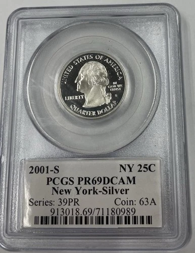 2001-S 50 State Quarters New York Proof — photo from another recent sale