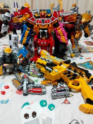 Power Rangers Dino Charge Kyoryuger Megazord Mopher Bundle Bulk Set BANDAI
