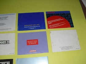 10 NES manual lot! Bases Loaded 1 & 2 Blaster Master Burgertime Goonies 76