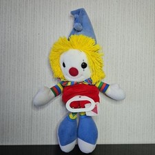 Vtg Dakin Musical Crib Lullaby Baby Clown Plush Pull String 1988 Hanging Works