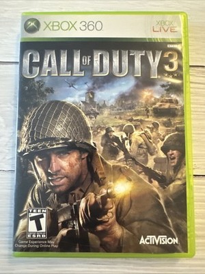 Call of Duty 3 XBOX 360 CIB Complete in Box Very Good Condition Tested And Works