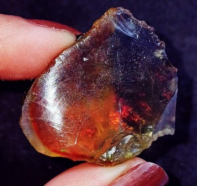 Ethiopien Opal Roh Perle Lose Edelstein Zertifiziert GGL 62.55 Ct Feuer