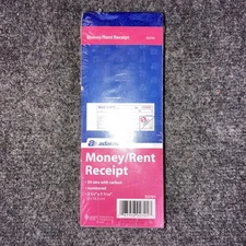 Adams Money/Rent 2 Part Receipt Book 5 Pack (5 X 50) D2701 NEW